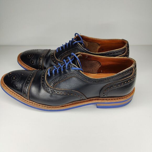 Allen Edmonds "Strandmok" Cap-Toe Oxfords Mens 10 1/2 B Made in USA - Picture 3 of 8